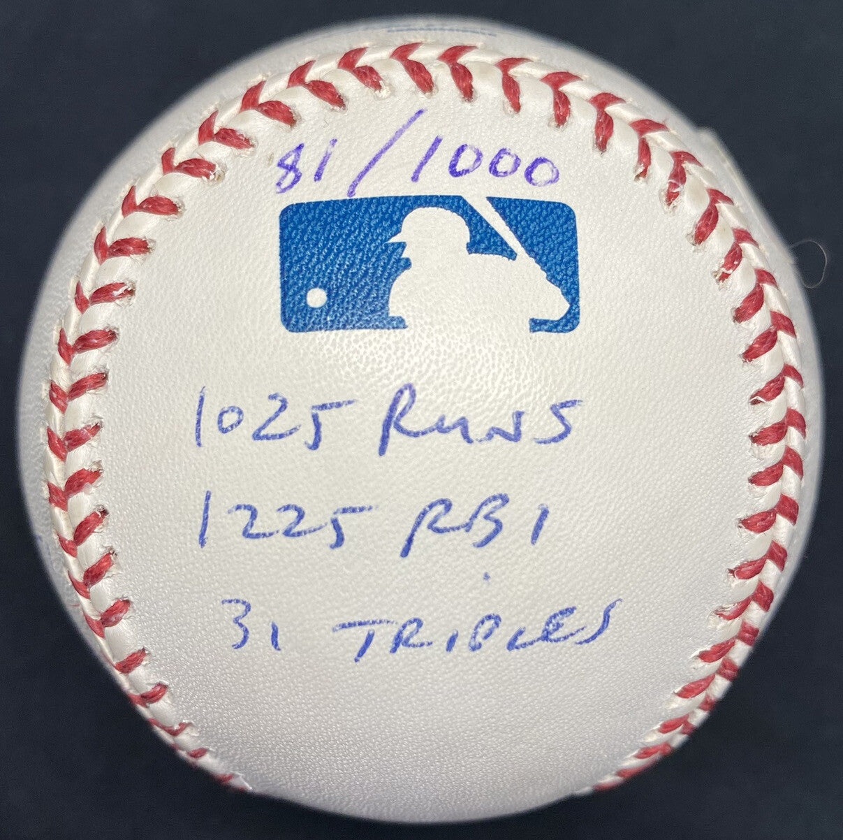 Gary Carter HOF 2003 Signed Stat Baseball PSA/DNA Holo RJ Holo