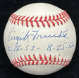 Virgil Trucks 2 No Hitters Signed Baseball JSA