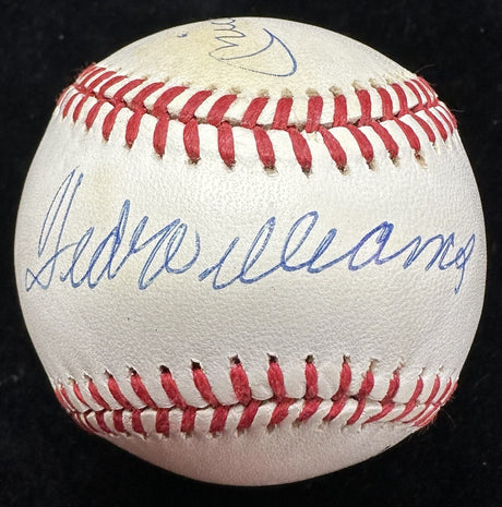 Ted Williams Mickey Mantle Joe DiMaggio Signed Baseball PSA Beckett LOA
