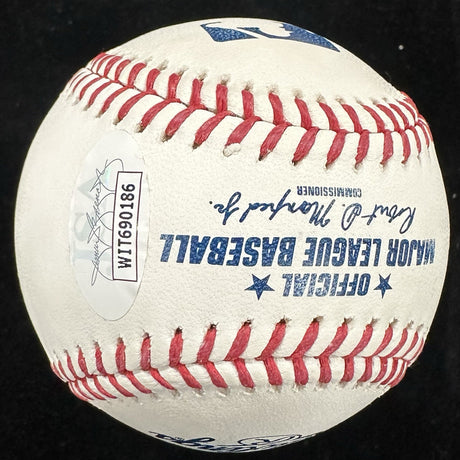 Rafael Palmeiro 569 HR Signed Baseball JSA