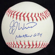 JJ Wetherholt Matthew 6:34 Signed Baseball Beckett Witness Holo