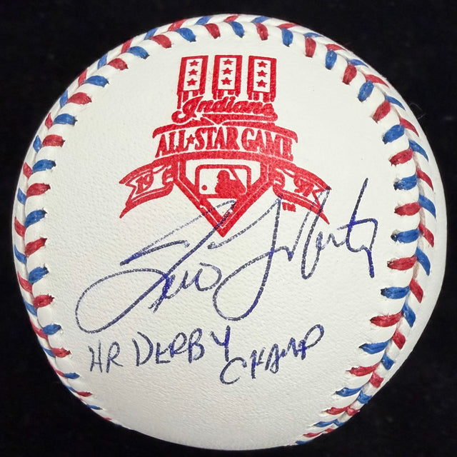 Tino Martinez HR Derby Champ Signed 1997 All Star Game Logo Baseball JSA