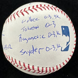 Matt Cain Perfect Game 6-13-12 Signed Stat Baseball MLB Holo