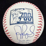 Albert Pujols 700th HR 9/23/22 Signed 700 Home Run Logo Baseball Beckett Witness
