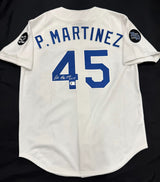 Pedro Martinez HOF 15 Signed Authentic Dodgers Mitchell & Ness Jersey Beckett
