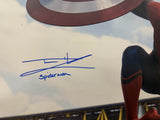 Tom Holland Spider-Man Signed Captain America: Civil War 20x30 Photo SWAU Holo
