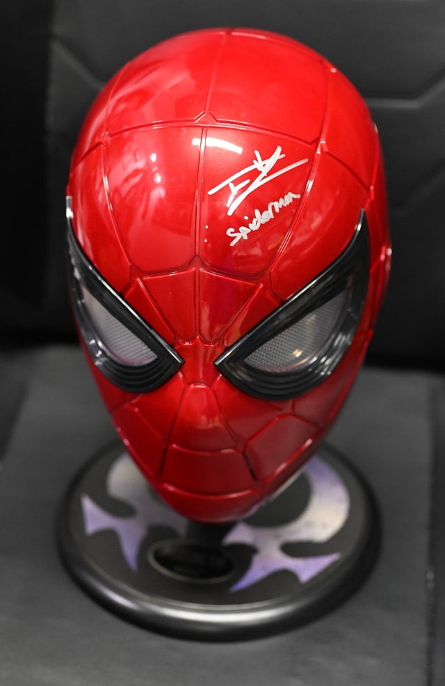 Tom Holland “Spider-Man” Signed Marvel Legends Iron Spider Full Size Helmet SWAU