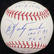 Carl Yastrzemski HOF 1989 Signed Stat Baseball PSA/DNA