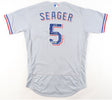 Corey Seager 23 WS MVP Signed Authentic Nike Rangers Jersey MLB Holo Fanatics