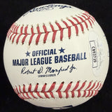 George Brett HOF 99 Signed 9 Inscription Stat Baseball JSA