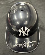 Reggie Jackson 563 HR Signed Authentic Yankees Batting Helmet JSA