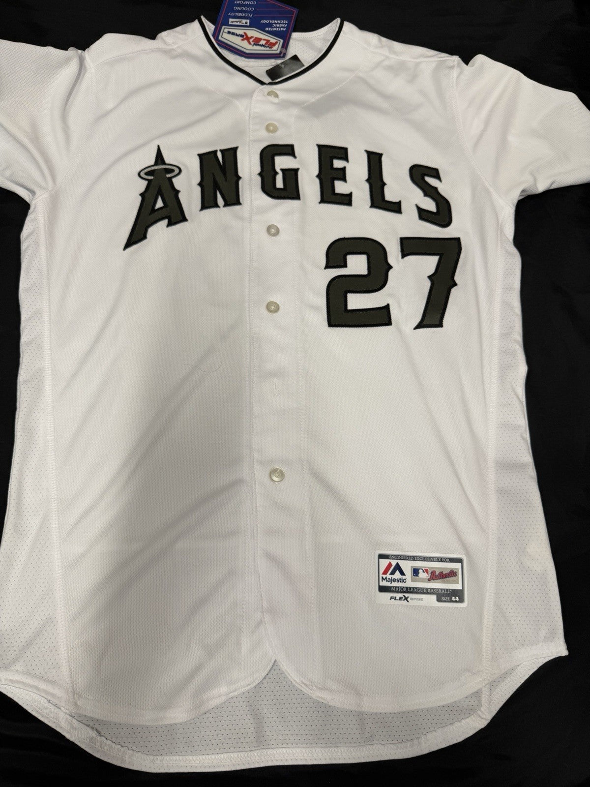 Mike Trout Signed Authentic Memorial Day Angels Jersey MLB Holo