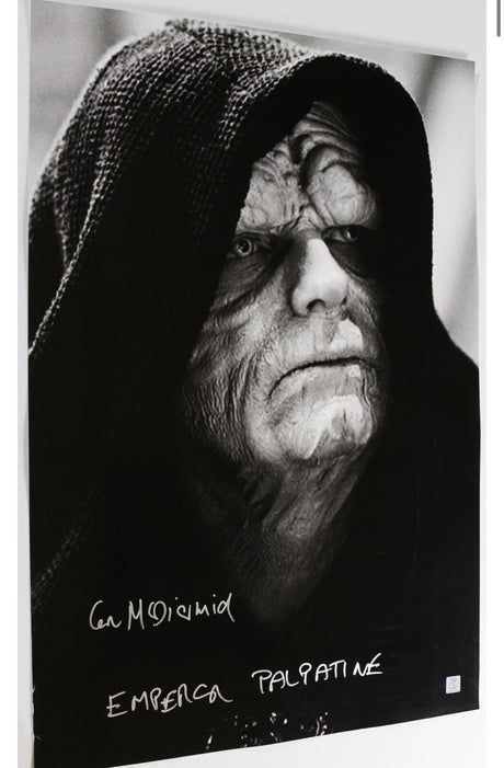 Ian McDiarmid Signed Star Wars: Return Of The Jedi 20x30 Glossy Photo SWAU 