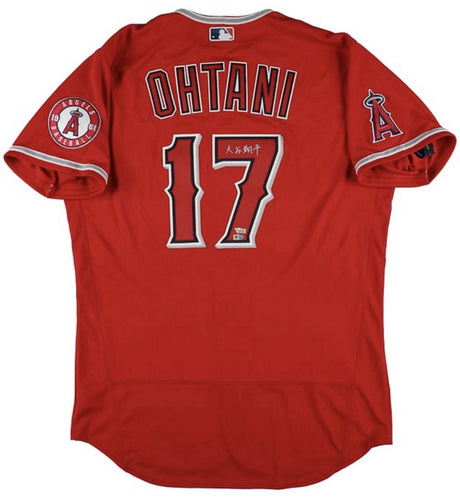 Shohei Ohtani Kanji Signed Authentic Angels Nike Jersey MLB Holo Fanatics