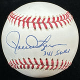 Rollie Fingers 341 Saves Signed Baseball JSA