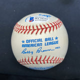 Sammy Sosa Signed Comiskey Park Logo Baseball Beckett Witness BAS