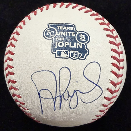 Albert Pujols Signed Teams Unite For Joplin Logo Baseball Beckett Witness READ