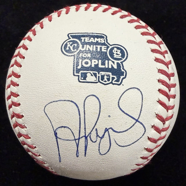 Albert Pujols Signed Teams Unite For Joplin Logo Baseball Beckett Witness READ