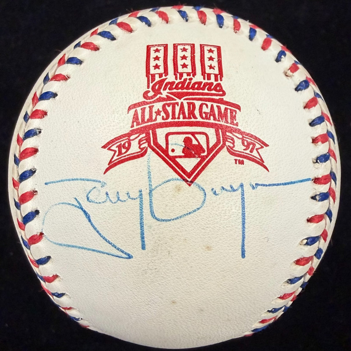 Tony Gywnn Signed 1997 All Star Game Logo Baseball JSA
