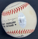 Warren Spahn 35 HR Signed Baseball JSA