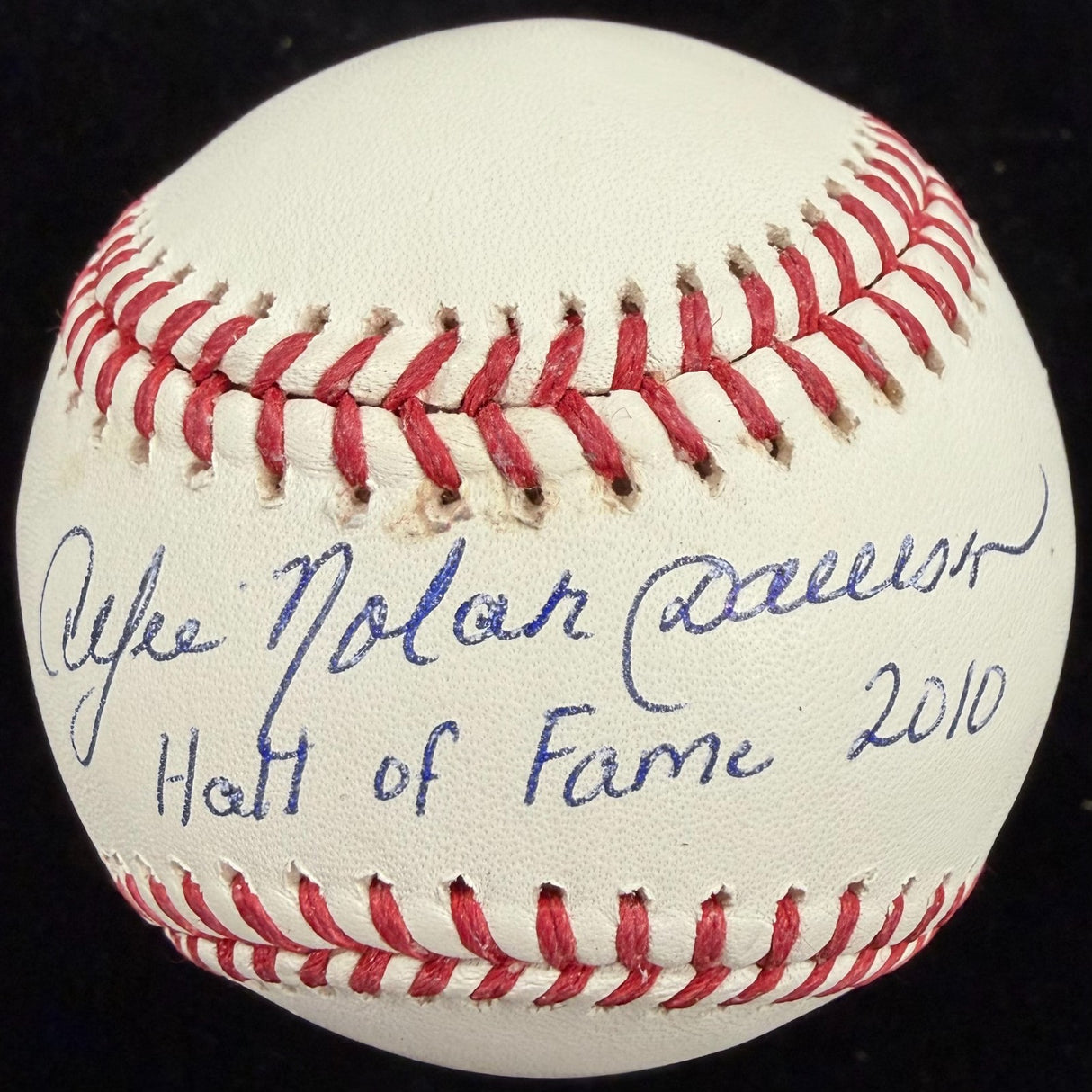 Andre Nolan Dawson Hall of Fame 2010 Signed Baseball Beckett Witness Holo
