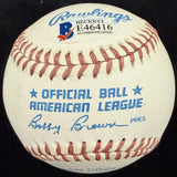 Ken Griffey Jr. Signed Early Career Signature Signed Baseball Beckett BAS