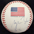 George W. Bush Signed 2001 World Series Ceremonial Signed Logo Baseball PSA/DNA 