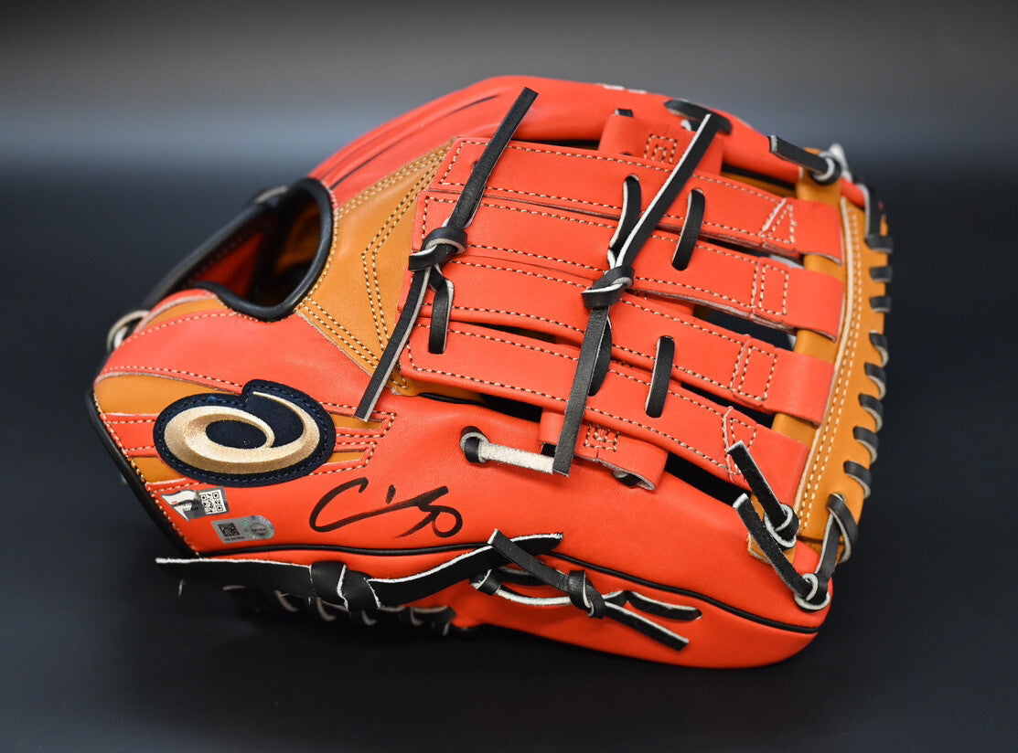 Shohei Ohtani Signed Game Model ASICS Glove MLB Holo Fanatics Baseball Angels