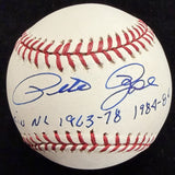 Pete Rose Cin NL 1963-78 1984-86 Signed Baseball JSA