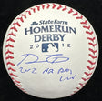 Prince Fielder 2012 Home Run Derby Champ Signed 2012 HR Derby Baseball Tristar