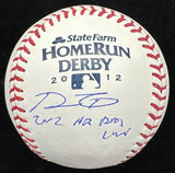 Prince Fielder 2012 Home Run Derby Champ Signed 2012 HR Derby Baseball Tristar