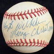 Hoyt Wilhelm Merry Christmas Signed Baseball JSA