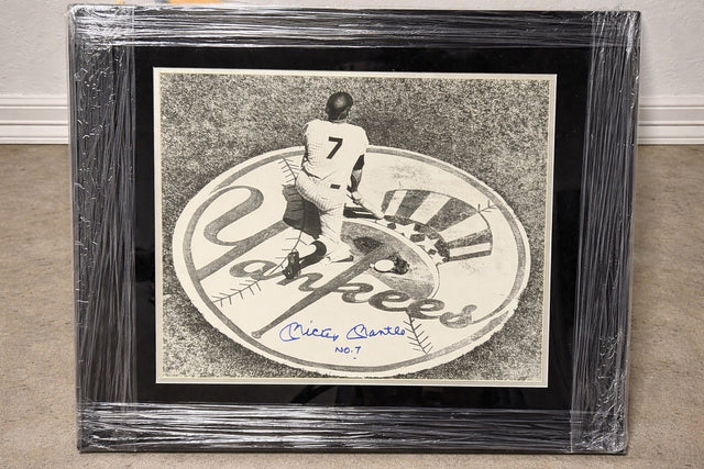 Mickey Mantle No. 7 Signed On Deck 16x20 PSA/DNA LOA 