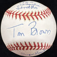 Tom Brown Super Bowl 1&2 Senators Signed Baseball Beckett Holo