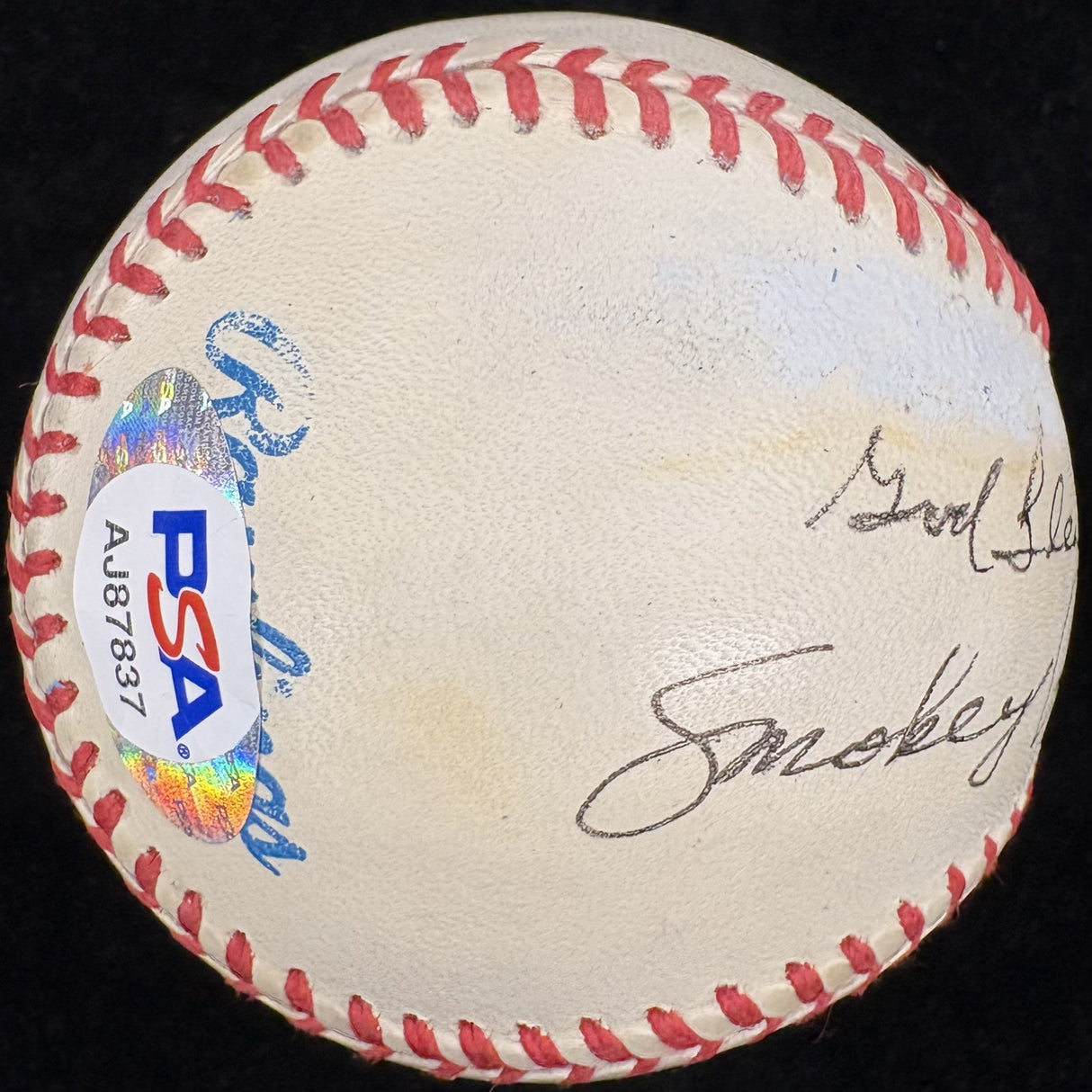 Smokey Robinson Signed Baseball PSA/DNA *Personalization Removed*