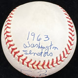 Tom Brown Super Bowl 1&2 Senators Signed Baseball Beckett Holo