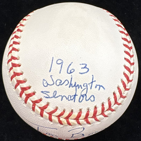 Tom Brown Super Bowl 1&2 Senators Signed Baseball Beckett Holo