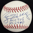 Roy Halladay 03 AL CY 10 NL CY Signed Baseball PSA/DNA