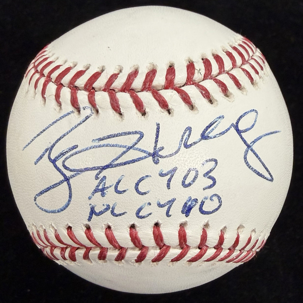 Roy Halladay 03 AL CY 10 NL CY Signed Baseball PSA/DNA