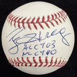 Roy Halladay 03 AL CY 10 NL CY Signed Baseball PSA/DNA