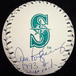 Alex Rodriguez 1993 #1 Draft Pick Signed Mariners Team Stitch Logo Baseball JSA 