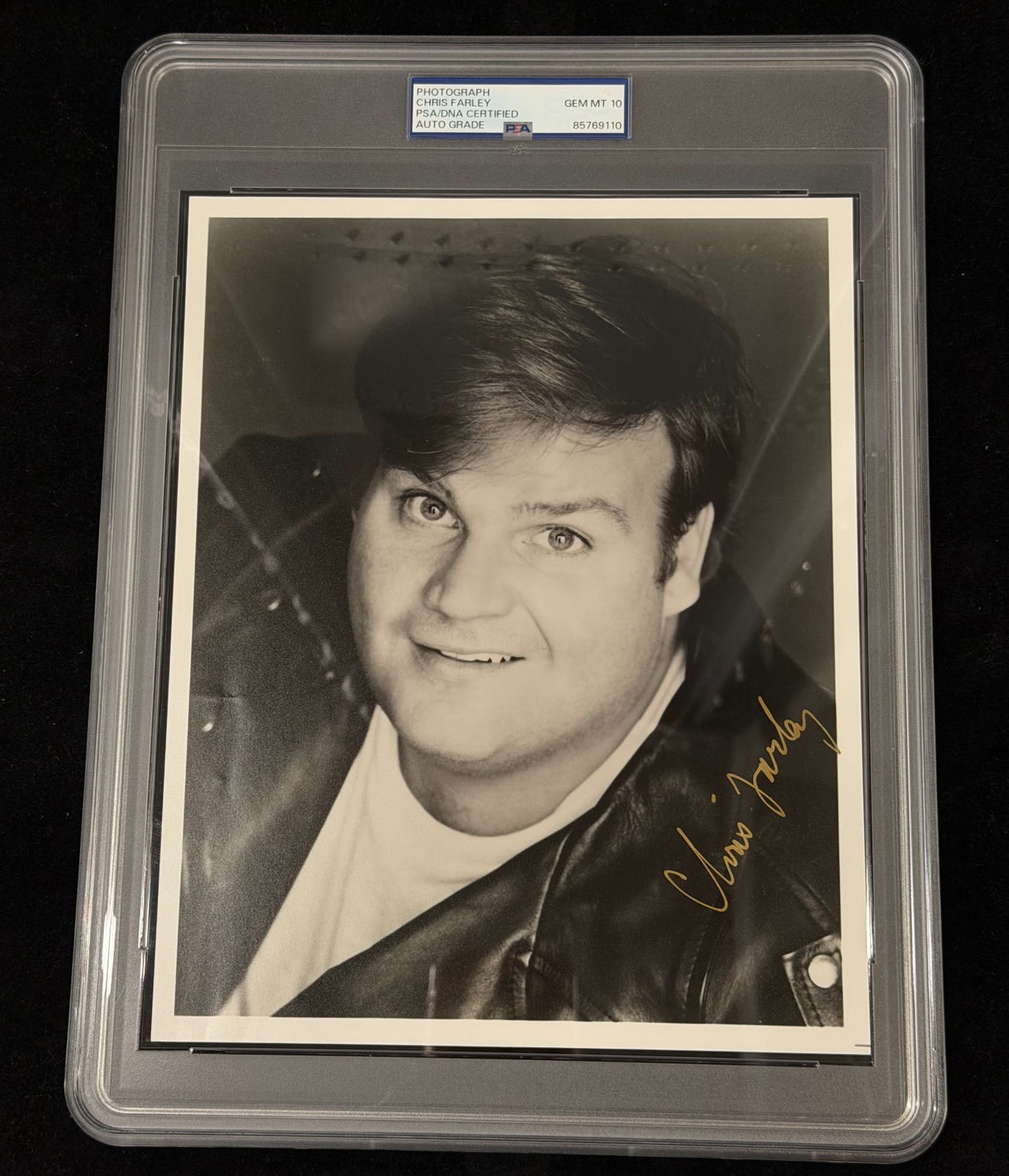 Chris Farley Signed 8x10 Photo JSA PSA/DNA Encapsulated Gem Mint 10