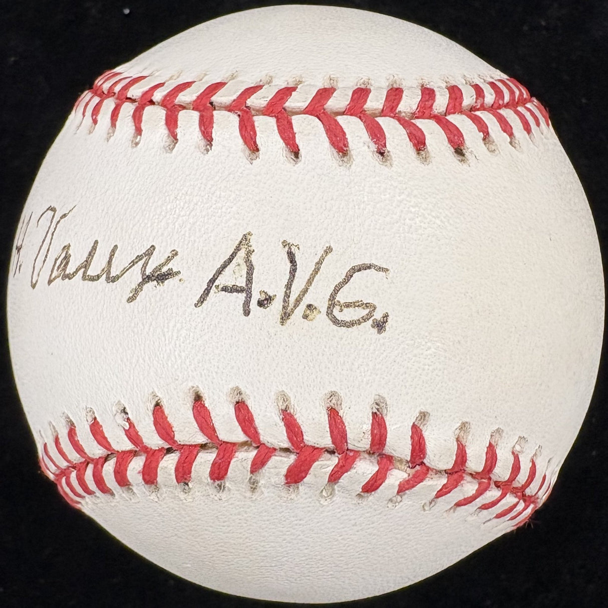 Morgan H. Vaux AVG Signed Baseball Flying Tigers PSA/DNA