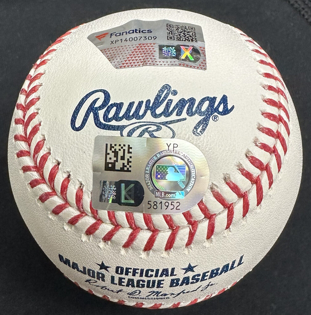 Jordan Walker MLB Debut 3-30-23 Signed Baseball MLB Holo Fanatics 