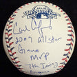 Carl Crawford 09 ASG MVP Signed 2009 All Star Game Logo Stat Baseball JSA 2