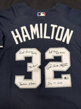 Josh Hamilton 2008 Home Run Derby Signed 08 ASG Stat Jersey Beckett Witness Holo