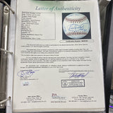 Kirby Puckett HOF 2001 Signed Stat Baseball JSA LOA