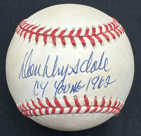 Don Drysdale Cy Young 1962 Signed Baseball JSA LOA