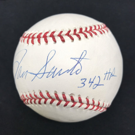 Ron Santo 342 HR Signed Baseball Schwartz Sports 