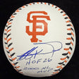 Jeff Kent HOF 26 2000 NL MVP Signed Giants Team Stitch Logo Baseball Tristar